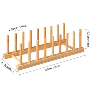 Multifunctional <b>Kitchen</b> Dish Rack 8 Row Cup Holder Quick Dry Draining Rack For Tabletop Use - Product Image 4