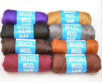 Laine brésilienne pour tresses, cheveux à tresser avec fil pour tresses africaines au crochet, torsades sénégalaises, box braids
