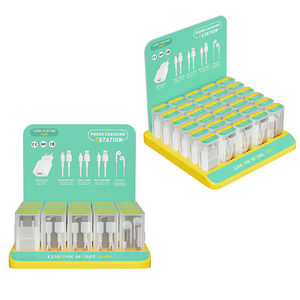 <span class=keywords><strong>Precio</strong></span> de fábrica Accesorios para teléfonos móviles Caja de exhibición con Micro tipo C V8 Usb C Cable <span class=keywords><strong>Cargador</strong></span> de pared y auricular para <span class=keywords><strong>iPhone</strong></span> Android - Product Image 5