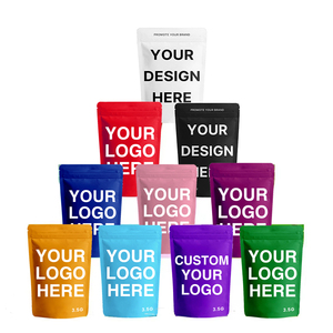 Túi nilon tráng màng ghép lớp, có khóa zip, dùng để đóng gói thực phẩm, chống mùi, đựng kẹo dẻo, 3.5g, túi Mylar in ấn tùy chỉnh - Product Image 1