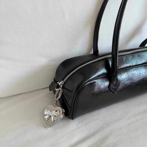 Espejo de Maquillaje Portátil Plegable Y2K con Lazo Plateado Estilo Coreano, <span class=keywords><strong>Mini</strong></span> Espejo de Corazón de Doble Cara <span class=keywords><strong>para</strong></span> Llavero y Colgante de Bolso - Product Image 6