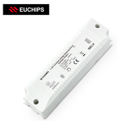 EUCHIPS EUP24A-1H24V-1 1-10V Tension constante 3-en-1 Driver LED dimmable 24W AC-DC Sortie unique Certifié ROHS Boîtier en plastique