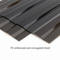 Plaque ondulée en polycarbonate transparente pour toiture, panneau solaire pour serre, durable, écologique, avec revêtement anti-UV