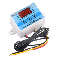 Contrôleur de température numérique LED XH-W3002 W3002 DC 12V 24V AC 110V-220V 10A avec sonde de capteur