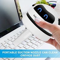 Mini aspirateur robot portable USB rechargeable pour la maison, l'école, le bureau, le clavier d'ordinateur, la poussière sèche et les miettes