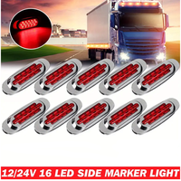 DC12V-24V 16LED côté marqueur indicateur nouvel état queue dégagement lampe lumières pour Auto voiture Bus remorque camion accessoires