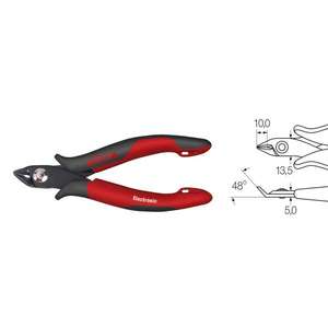 WIHA - 26833 Oblique <b>end</b> cutting nippers Electronic wide pointed head without bevelled edge PLIERS AND CUTTERS - Product Image 1