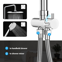 Ensemble de douche thermostatique en laiton de luxe Wayon, système de douche à effet pluie chromé avec douchette à main pour maison préfabriquée WW-YSLYLT