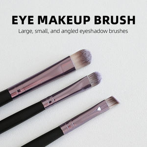 מברשות איפור מקצועיות לעיניים בסיטונאות, סט מברשות איפור לצלליות, 3 סוגי ראשי מברשות, אריזה עם לוגו בהתאמה אישית - Product Image 4