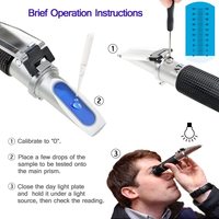 Salinity Refractometer 0-10% 1.000-1.070SG Optical Salometer for Seawater Marine Aquaculture Food Salt Tester