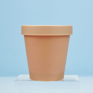 Récupérable Rose 50ml 100ml 200ml 250ml Conteneur de crème glacée en plastique blanc Pot luxuriant 200ml Cosmétique Pp Pcr Pot Conteneur de visage - Product Image 3