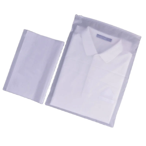 <b>Garment</b> Zipper Bags Durable HDPE Clear Plastic Clothing Storage Reusable Travel Luggage Pouches Custom Logo Factory Supply Free - Product Image 4