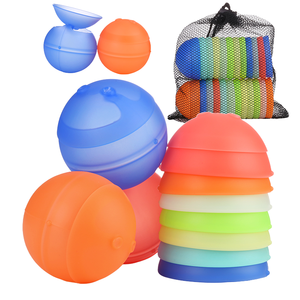 Sunseed Toys <span class=keywords><strong>Palloncini</strong></span> d'Acqua Magnetici in Silicone Riutilizzabili, Ricaricabili, a Riempimento Rapido, Autosigillanti, Sicuri, con Sacchetto a Rete Magnetico, Unisex, per le Vacanze - Product Image 1