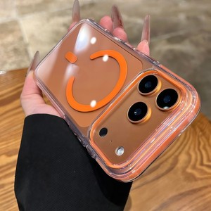 Coque de téléphone magnétique transparente de haute qualité pour iPhone 17 16 15 14 Pro Max, en TPU souple, antichoc, protection arrière - Product Image 2