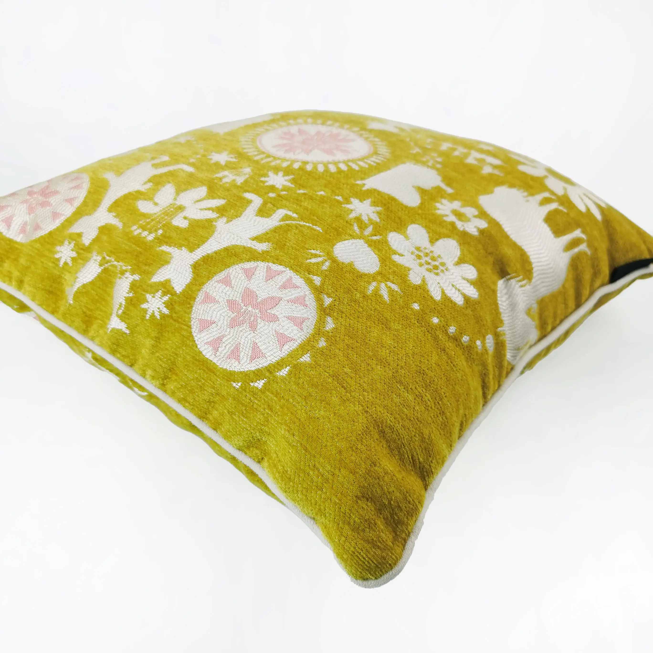 Boho kanepe yastığı kapak çiçek nakışlı minder döşemeleri dekoratif kırlent ev dekor kapakları