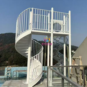 Tobogán en espiral de tubo de plástico transparente de 8 pies para parques al aire libre Tobogán de tubo para niños para piscina El <span class=keywords><strong>mejor</strong></span> producto para niños - Product Image 3