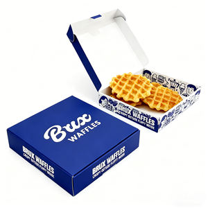 Caja de Cartón Rectangular Personalizable para Llevar, para Empacar Pasteles, Panqueques, Donas y Waffles - Product Image 1