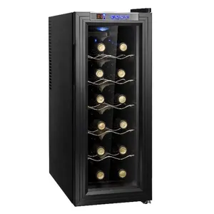 Venda por atacado yehos 12 garrafas BW-35D refrigerador termoelétrico do vinho