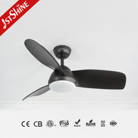 Ventilateur de plafond 1stshine de 42 pouces avec pales en ABS, style luxueux, très bien noté, écologique, de qualité commerciale, personnalisable, avec éclairage LED