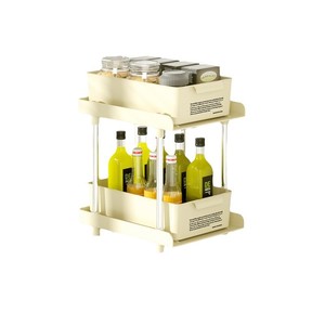 Boîte de rangement de bureau multi-niveaux avec tiroirs, organisateur de bureau rectangulaire sur pied, solution de rangement pour étagère de cuisine - Product Image 4