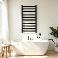Sèche-serviettes électrique mural simple ou double barre pour salle de bain