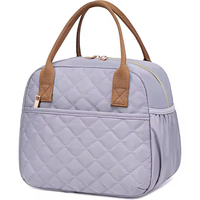 Sac à lunch isotherme pour enfants pour l'école, la garderie et la maternelle, boîte à lunch portable en coton avec fermeture à glissière pour filles et garçons