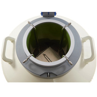 Nouvelle cuve cylindrique en alliage d'aluminium sablée de grand diamètre 2L/3L/6L/10L/15L/20L/30L/50L pour azote liquide