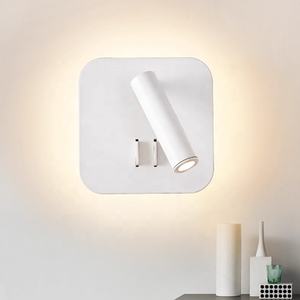 Lampada <span class=keywords><strong>da</strong></span> <span class=keywords><strong>Parete</strong></span> Moderna e Semplice per Lettura in Camera <span class=keywords><strong>da</strong></span> Letto, Faretto a LED in Alluminio con Protezione per gli Occhi per Comodino d'Albergo e Stanza dei Bambini - Product Image 2