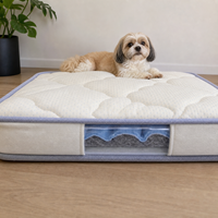 Matelas pour animaux de compagnie personnalisé avec panneau latéral à couche intérieure visible