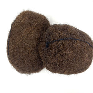 Extension 100% <span class=keywords><strong>capelli</strong></span> umani di alta qualità Afro crespo riccio intrecciato Dreadlock #6 marrone <span class=keywords><strong>chiaro</strong></span> sfuso <span class=keywords><strong>capelli</strong></span> Afro umani - Product Image 1