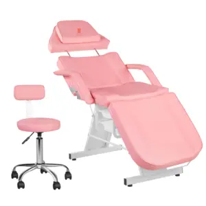 Cadeira Facial Novo Design Beleza Cama Com Cadeira De Sela e Caixa De Armazenamento Para Salão Spa Mesa De Massagem
