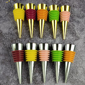 Wine Stoppers Metal Five Color Sealing Bottle Stopper For Red Wine Preservation Simple Style - Product Image 1