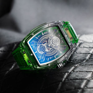 2026 Low Price Men's Business <b>Watch</b> Polycarbonate Transparent <b>case</b> Men's Luxury Custom Quartz <b>Watch</b> for Men Mechanical <b>Watches</b> - Product Image 2