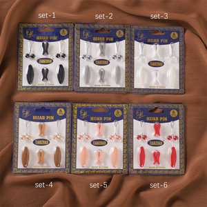 Épingles à <span class=keywords><strong>Hijab</strong></span> en Plastique « Vente Flash » pour Foulard Musulman Femme, Lot de 6 Pièces/Boîte, Broches Accessoires et Attaches de Foulard - Product Image 6