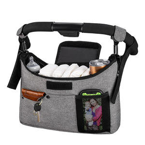 Organizador de cochecito personalizado, bolsas de pañales de viaje, bolsa de almacenamiento universal impermeable para cochecito de bebé pequeño - Product Image 1
