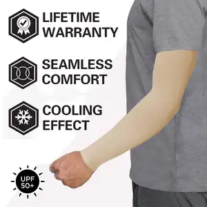 Mangas de seda de hielo transpirables para el verano, protección solar, fabricación china, Unisex, 2023