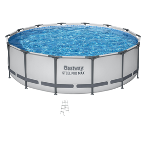 El conjunto de <span class=keywords><strong>piscina</strong></span> elevada <span class=keywords><strong>Bestway</strong></span> 56406 <span class=keywords><strong>Steel</strong></span> <span class=keywords><strong>Pro</strong></span> <span class=keywords><strong>MAX</strong></span> es una <span class=keywords><strong>piscina</strong></span> familiar popular diseñada para la diversión de verano en el patio trasero. - Product Image 3