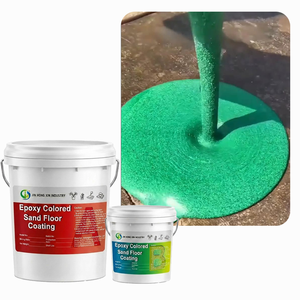 <span class=keywords><strong>Peinture</strong></span> époxy auto-nivelante pour sols avec sable coloré, système de revêtement de <span class=keywords><strong>sol</strong></span> époxy coloré sans joint, haute résistance, pour <span class=keywords><strong>garage</strong></span> et entrepôt - Product Image 1