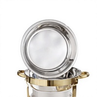 RVS Goud/Zilver Voedselwarmerset 3-4 Stuks Elektrische Lunchbox Container Commerciële Buffet Catering Restaurant