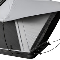 Rise Up Aluminium Dreieckiges Hartschalen-Dachzelt 210x140cm 900D Oxford Wasserdicht mit Ringlicht Leiter SUV 4x4 Offroad Camping