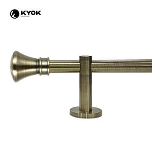 Kyok เสาราวม่านแบนทำจากทองเหลืองป้องกัน<span class=keywords><strong>แบบ</strong></span><span class=keywords><strong>เรียบ</strong></span><span class=keywords><strong>ง่าย</strong></span>สไตล์ KY5010สำหรับบ้านหรือโรงแรม - Product Image 5