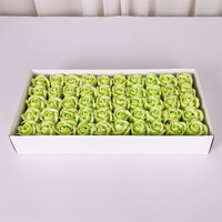 Savon Fleur Artificielle Personnalisé Parfum Naturel Savon Rose 50 Pcs/boîte Rose Cadeau Fleurs pour Mariage Fête des Mères