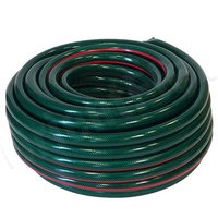 블랙 내부 투명 녹색 표면 3/4 "19mm PVC 섬유 꼰 강화 정원 호스