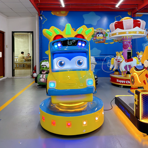 Manège pour enfants en fibre de verre certifié CE, à monnayeur, en forme d'animaux, pour centre commercial, fabricant OEM, jeu de manège, aire de jeux intérieure - Product Image 6
