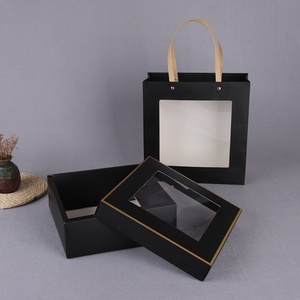 Rectangle Gift Box with clear Lid Collapsible Gift <b>Boxes</b> Candle Set Gift Box Baby Shower Gift Box with Transparent Window - Product Image 3