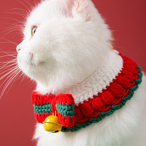 Cozy Christmas Pet <span class=keywords><strong>Collar</strong></span> Set con elementos festivos Juguetón para gatos Perros Fiestas de Navidad Celebraciones en interiores - Product Image 3