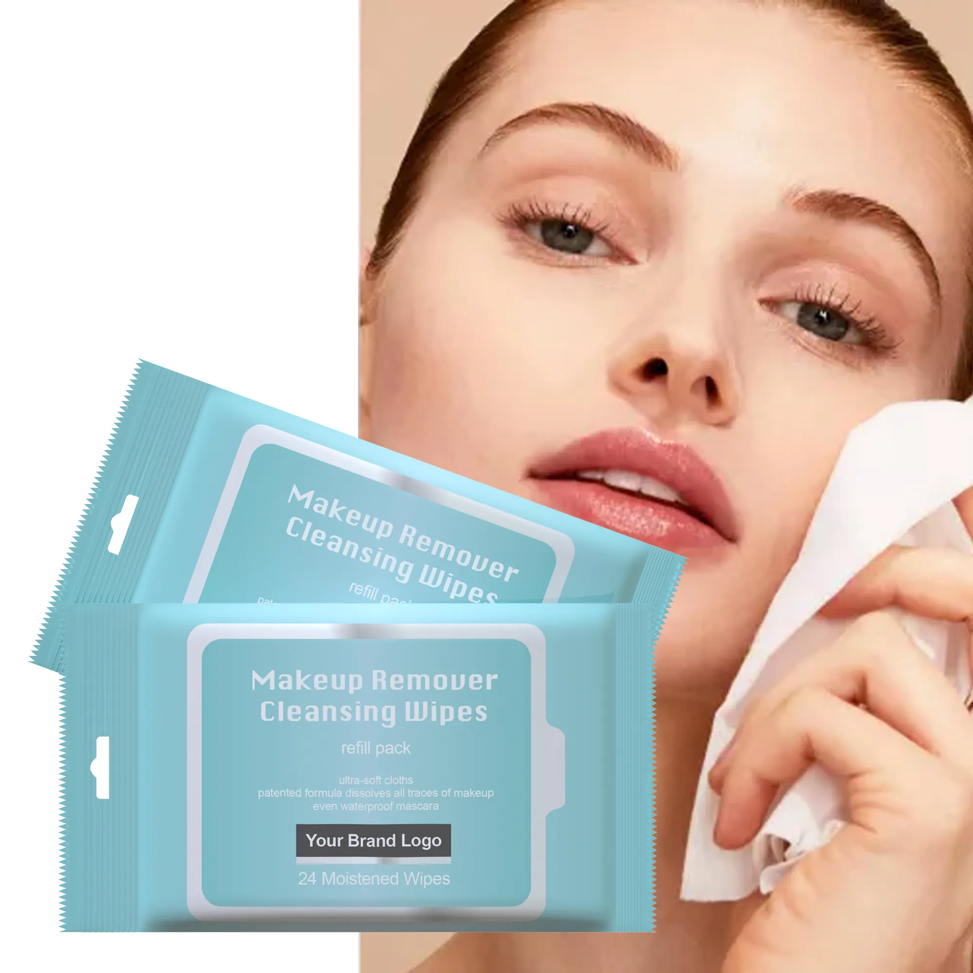 Deep Cleaning Ultra Soft makeup removing wipes (new) 24pcs makeup wipes private label custom make up wipes for face refreshing