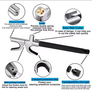 Bloqueo <span class=keywords><strong>Antirrobo</strong></span> para <span class=keywords><strong>Volante</strong></span> de <span class=keywords><strong>Coche</strong></span> con 3 Llaves, Bloqueo Especial para Manillar y Cabezal de Carro para Seguridad del Automóvil - Product Image 3