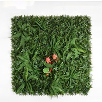 Panneau mural de plantes artificielles en gazon synthétique résistant aux UV, écologique et durable, pour décoration végétale