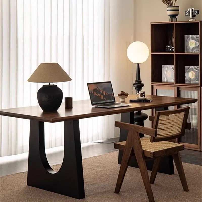Patas de mesa de hierro forjado en forma de U, mesa individual, 120*60*75 cm.